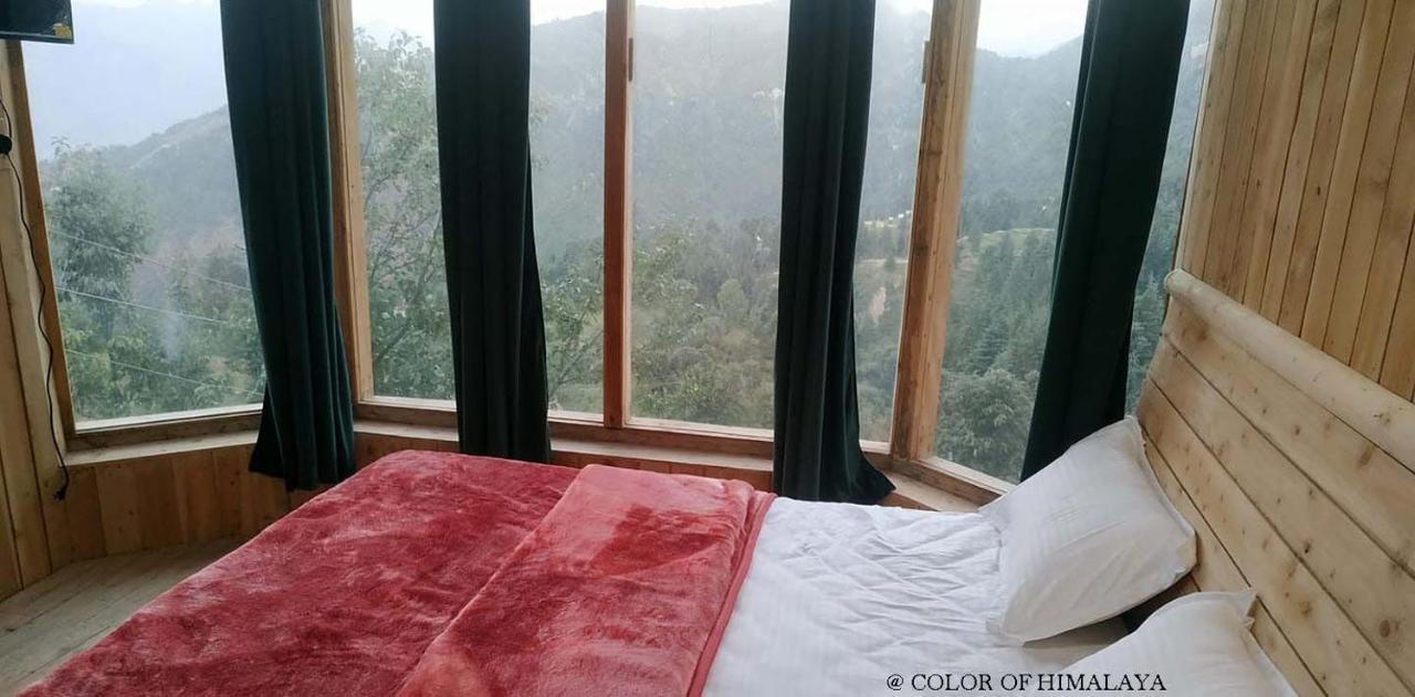 Loghouse At Khajjiar Lake Exterior foto